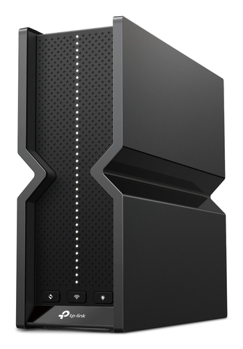 TP-Link Archer BE700 Wi-Fi 7 tri-band tabletop router in black for high-speed wireless networking