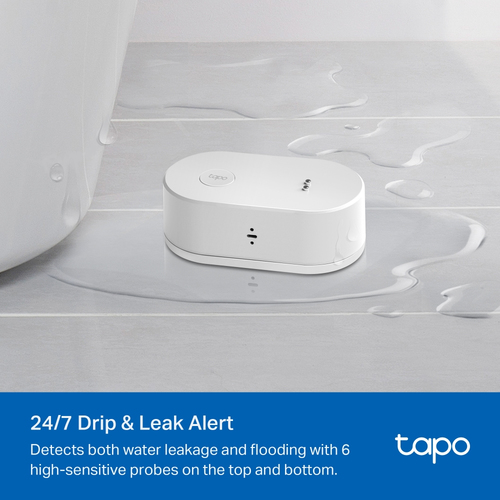 TP-Link Tapo T300 V1, Smart Water Leak Sensor with 2 AAA batteries