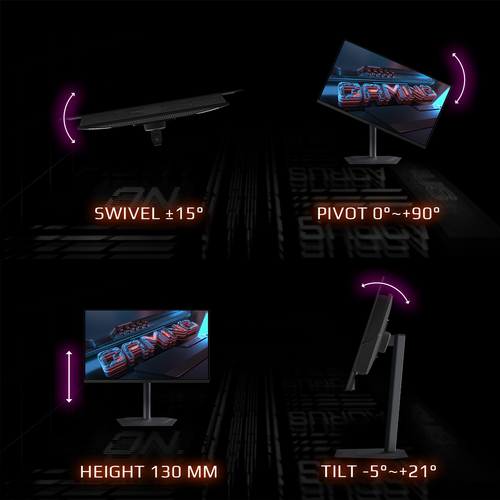 GIGABYTE MO27Q2 27,  2560 x 1440 pixels, Quad HD, OLED Gaming Monitor