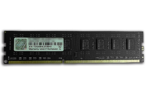 G.Skill Value (F3-1600C11S-8GNT), 8GB DDR3, 1600 MHz DIMM RAM for PC/Server