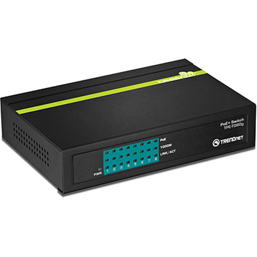 Trendnet (TPE-TG80G), 8-Port Gigabit PoE, Unmanaged Switch