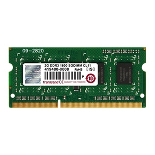 Transcend (TS512MSK64W3N), 4 GB, DDR3, 1333 MHz, 204-pin SO-DIMM, Green