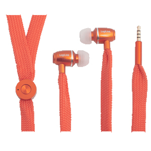 LogiLink HS0027, Wired, 20 - 20000 Hz, Headset/Earphones, Orange