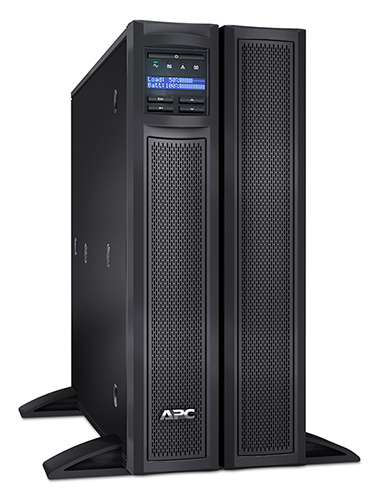 APC SMX3000LV UPS battery compartment with hot-swap batteries