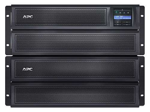 Black and silver APC SMX3000LV UPS for server protection