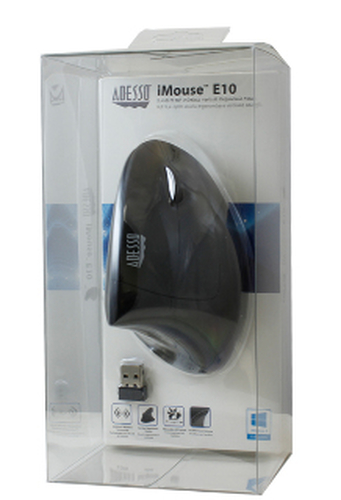 Adesso (IMOUSE E10), Right-hand, Optical, RF Wireless, 2000 DPI, Mouse