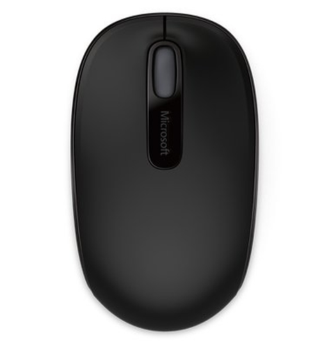 Microsoft 1850, Optical, RF Wireless Mouse, 1000 DPI, Black