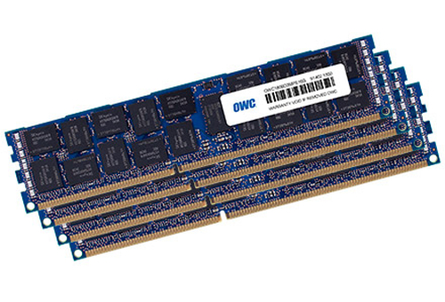 OWC OWC1866D3R9M64, 64 GB, 4 x 16 GB, DDR3, 1866 MHz, 240-pin DIMM, Blue