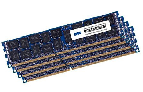 OWC OWC1333D3Z3M128, 128 GB, 4 x 32 GB, DDR3, 1333 MHz, 240-pin DIMM, Black/Blue