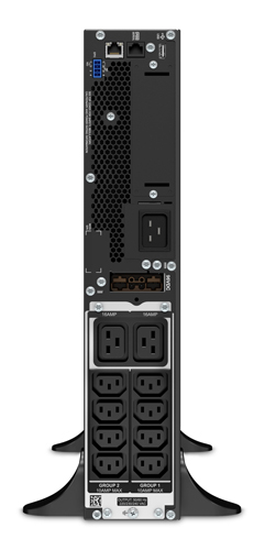 APC Smart-UPS SRT3000XLI tower with 8 C13 and 2 C19 outlets black design