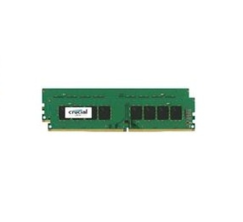Crucial CT2K8G4DFD824A, 16 GB, 2 x 8 GB, DDR4, 2400 MHz,288‑pin DIMM, Green
