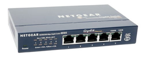 NETGEAR GS105, Unmanaged, Gigabit Ethernet (10/100/1000), Full duplex