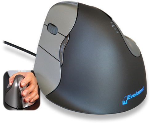 Evoluent VM4L, Left-hand, Optical, USB Type-A, Black MOUSE