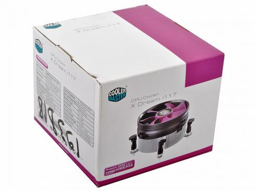 Cooler Master X Dream i117, Cooler, 9.5 cm, 1800 RPM, Aluminium, Violet