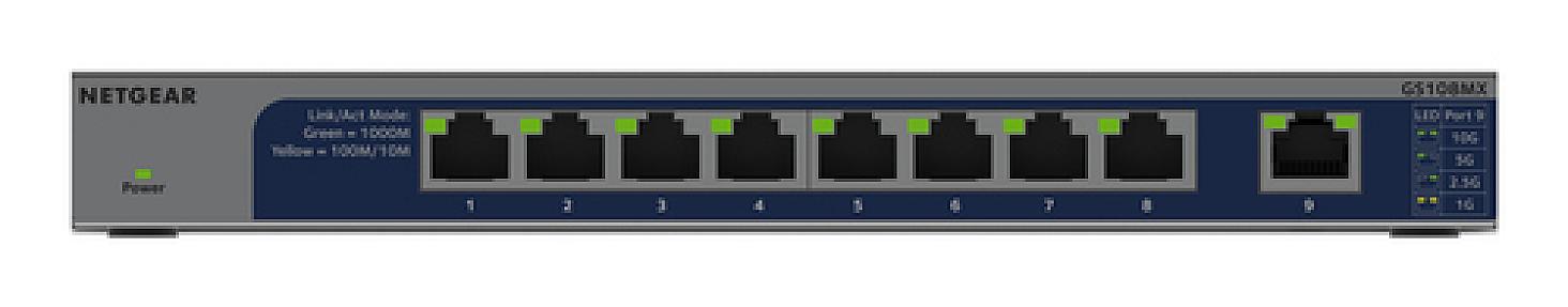 NETGEAR (GS108MX-100EUS), L2, Gigabit Ethernet, Unmanaged Switch