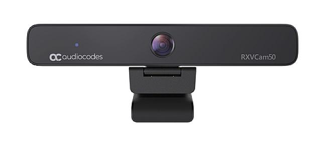AudioCodes 4K USB webcam with 8.28MP sensor and 10x digital zoom for meetings