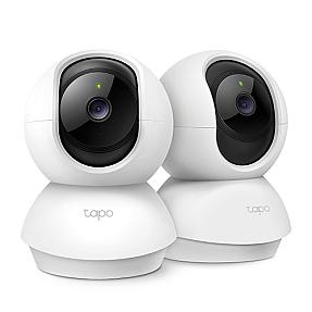 Tapo Outdoor Pan Tilt Wi-Fi IP camera black white dome