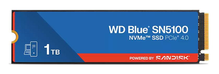 Western Digital 1TB WD Blue SN5100 NVMe SSD image high-speed 7100MB/s SSD for PC