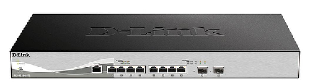 D-Link 8-port 10GBASE-T, 2-port SFP+, L2/L3, Multi-Gigabit Smart Managed Switch