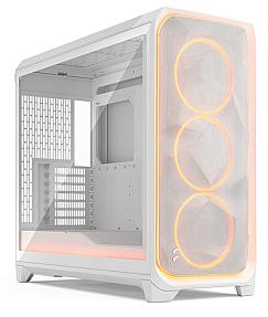 Fractal Design Meshify 3 XL White Full Tower PC Case Front View