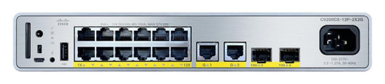 Cisco (C9200CX-12P-2X2G-A), Gigabit PoE, Managed Switch