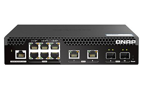 QNAP (QSW-M2106R-2S2T), L2, 10G Ethernet Managed Network Switch