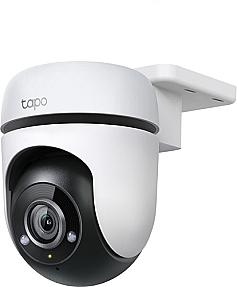Tapo Outdoor Pan Tilt WiFi IP security camera black white dome
