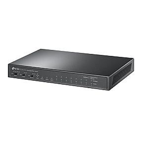 TP-Link, 8-Port 10/100Mbps + 3-Port Gigabit with 8-Port PoE+, Switch