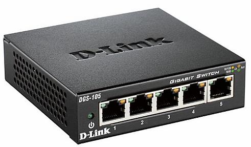 D-Link, 5-Port Gigabit, Unmanaged Desktop Switch