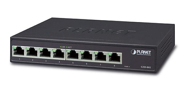 PLANET (GSD-805), Gigabit Ethernet Unmanaged Switch