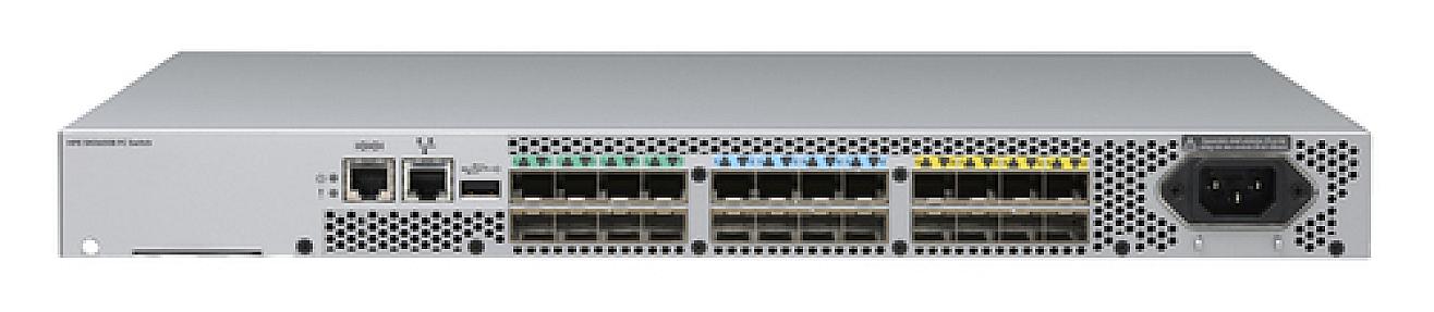 HPE SN3600B, 32Gb 24/8 8-port 16Gb Short Wave SFP+, Managed Fiber Channel Switch