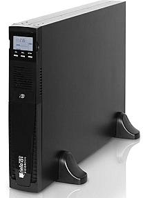 Riello Vision Dual 3000 UPS front view with digital display