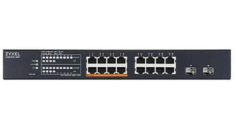 Zyxel (XMG1915-18EP-GB0101F) 16-port 2.5GbE, 2 SFP+, 8xPoE++ 180W Smart Switch