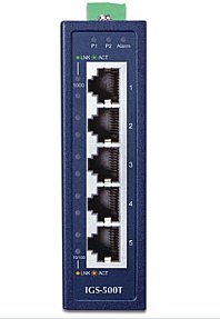 PLANET (IGS-500T), Gigabit Ethernet, Unmanaged Switch