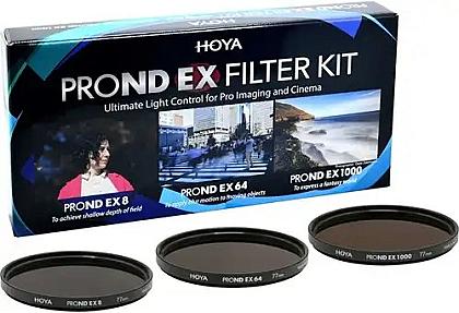 Neutral Density Filter Kit 77mm ND8 ND64 ND1000 full set front view