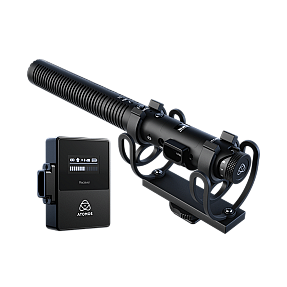 Atomos Professional-grade wireless/wired shotgun microphone with locking USB-C