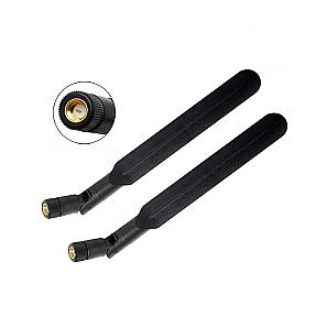 8dBi LTE 4G Antenna Full Band 700Mhz-2700Mhz Foldable Rod SMA Male (1 Pair)