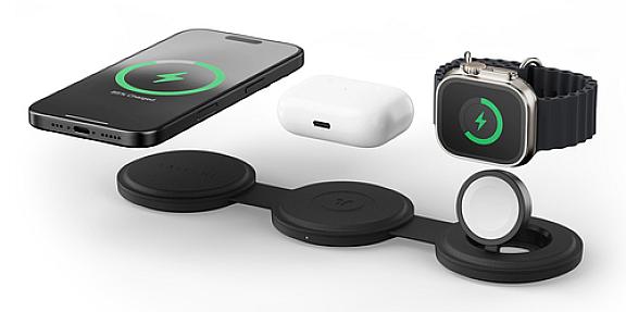 Satechi OntheGo 3-in-1 Indoor Wireless charging, Black