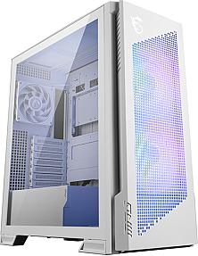 MSI MPG VELOX 300R AIRFLOW PZ white gaming PC case front view