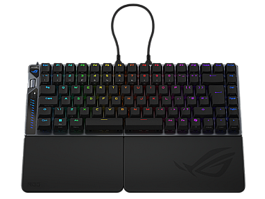 Asus ROG FALCATA Compact 75% Split RGB Gaming Keyboard Wireless/Btooth/USB Black