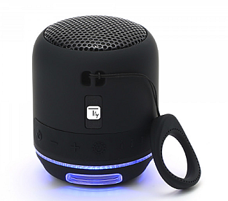 TECHLY portable Bluetooth speaker 5W TWS handsfree grey front view