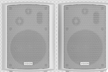 Vision AV-1900+SP-1800 Bluetooth PA Speakers 50W 3-Way Black White
