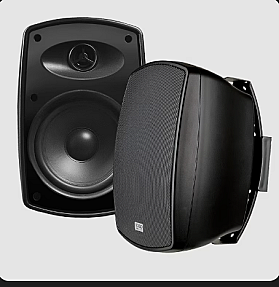 Biamp IC6-1062/00B 6.5in two-way loudspeaker in black with steel grille