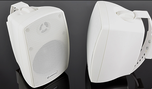 BH Series Indoor Outdoor Background Speakers White Pairs