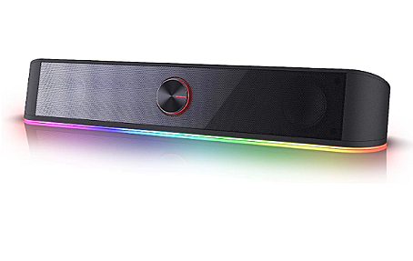 Speaker Soundbar 2.0 CH with yellow cone and black basket