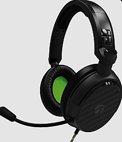 Stealth C6-100 gaming headset green with 40mm drivers