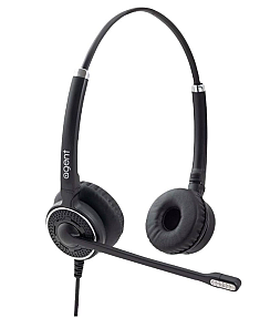 noise-cancelling agent AU60 headset with flexible boom microphone and LED