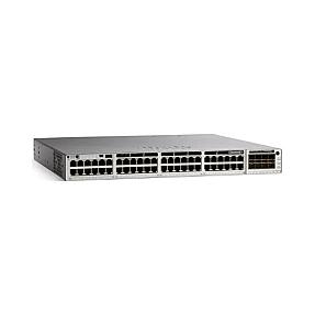 Cisco Catalyst C9300-48P-E L2 L3 Gigabit PoE managed switch front view rackmount