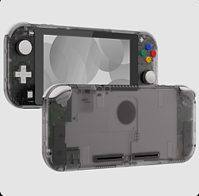 Grey Nintendo Switch Lite game console front chassis shell OEM ABS plastic
