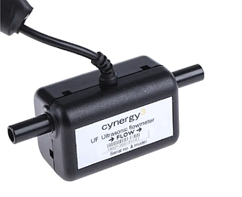 Cynergy3 UF Series liquid flow meter sensor 0.1 to 8 L min range with 3/8 inch tube connection